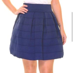 FSR Box pleated navy skirt